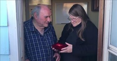 Secret Santa Saves Christmas With Gift For Woman And Her Blind Husband 