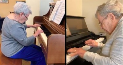 92-Year-Old With Dementia Still Plays The Piano Perfectly
