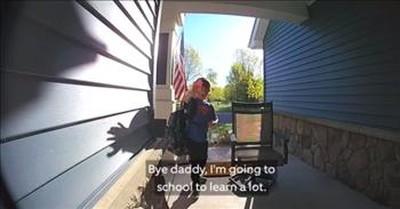 Kids Use Video Doorbell To Send Messages To Deployed Dad 