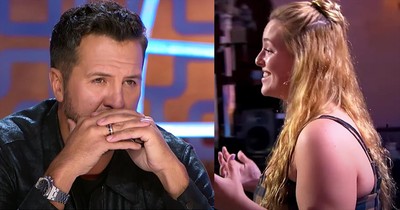Luke Bryan Tears Up During Grace Kinstler's Audition Dedicated To Late Father