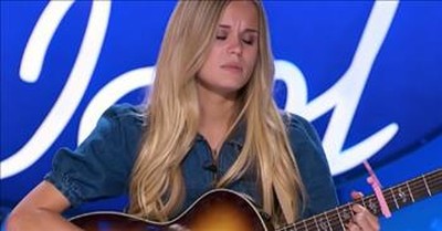 Dad Sobs Hearing Daughter's Original Song For Him At American Idol Audition 