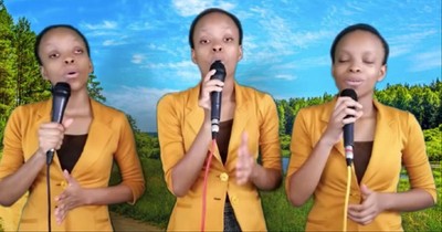 Triplets Sing 'He Paid It All'