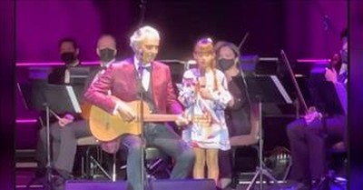 Andrea Bocelli And 8-Year-Old Daughter Sing 'Hallelujah' Duet 