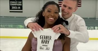 Figure Skaters Announce Pregnancy With Creative Ice Routine 