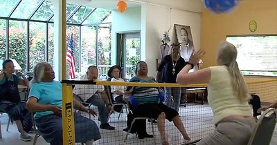 Senior Citizens Go Viral With Game Of Chair Volleyball
