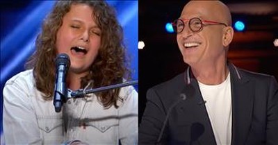 14-Year-Old Dylan Zangwill Rocks Out To Queen Hit During AGT Audition 
