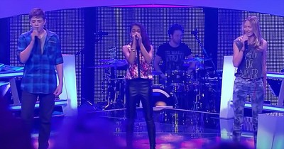 Trio Performs Chilling Rendition Of 'Say Something' On The Voice Kids