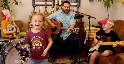 Family Band Sings Elvis Medley Of 'That's Alright' and 'Blue Suede Shoes' 