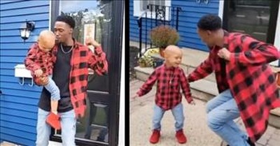 Dad Dances With Son After Finding Out Toddler Is Cancer-Free 
