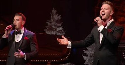 Trio Of Men Sing 'We Three Kings' Christmas Hymn 