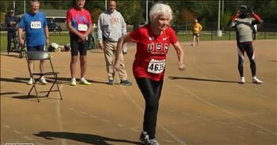 105-Year-Old Woman Runs 100 Meters And Sets Record 