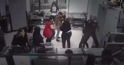 TSA Agent Leaps Into Action To Save Choking Baby