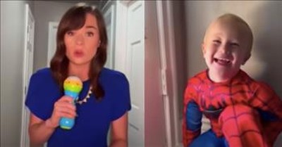 Former TV Anchor Makes Hilarious Report On 2-Year-Old's Temper Tantrum 