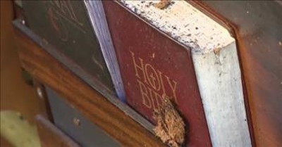 Bibles And Hymn Books Miraculously Remain Intact After Church Fire 