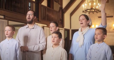 Christian Family Band Sings 'Crown Him With Many Crowns'