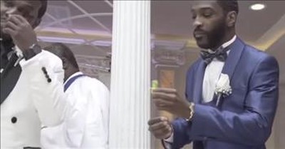 Best Man Pranks Groom With Ring Pop During Wedding Ceremony 
