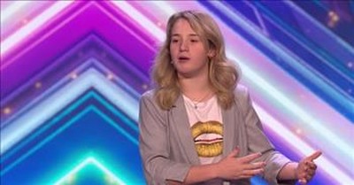 14-Year-Old Comedian With Cerebral Palsy Leaves The Crowd In Stitches On BGT 