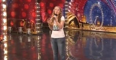 Shy 14-Year-Old Impresses Simon With 'In The Arms Of An Angel' Audition 