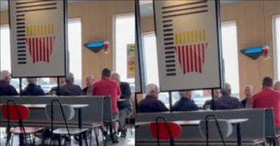 Elderly Choir Starts Singing In The Middle Of McDonald's 