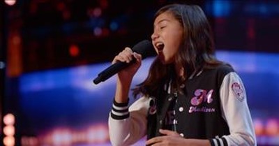 Young Girl Plucked from AGT Audience, Goes on to Win Golden Buzzer  
