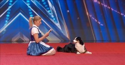 Dancing Dog Audition Charms The Judges On AGT 