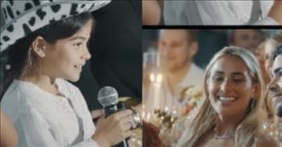 Little Girl Brings The Waterworks With Toast To Bride And Groom 