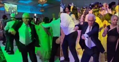 82-Year-Old Goes Viral With Epic Wedding Dance Moves 