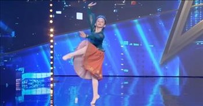 Young Ukrainian Refugee Earns Golden Buzzer After Emotional Dance Audition 