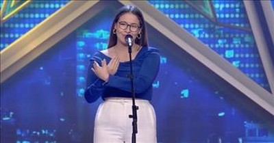 17-Year-Old Sings Using Sign Language For Her Deaf Parents And Earns Golden Buzzer 