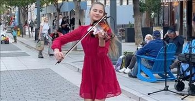 Karolina Protsenko Performs BeeGees' 'How Deep is Your Love' on Violin 