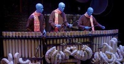 Blue Man Group Plays Christmas Songs on PVC Pipes 