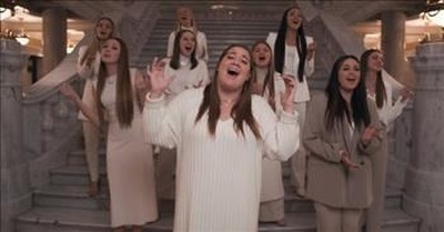 'Oh Holy Night' Sung by Choir All Dressed in White 