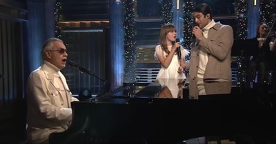 'The Greatest Gift' by Andrea Bocelli, Matteo  Virginia on Jimmy Fallon