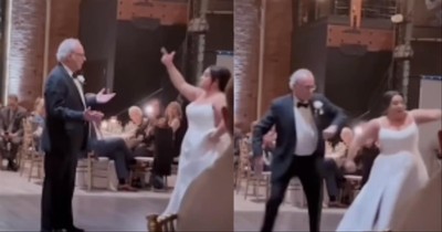 Guests Think Bride is Pranking Her Dad, Then He Joins In