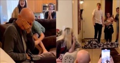 Mom’s Emotional Reaction When Surprised by Son She Hasn’t Seen in Years 
