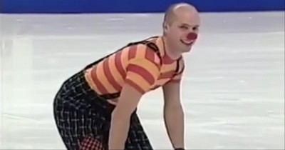Skater Kurt Browning Clowns Around on the Ice 