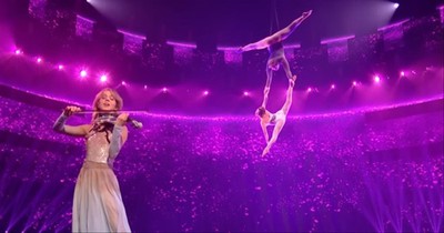 Lindsey Stirling and Dancing Power Duo Perform Stunning Number on AGT All Stars