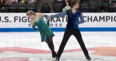 Figure Skating Couple Perform Riverdance On Ice Routine