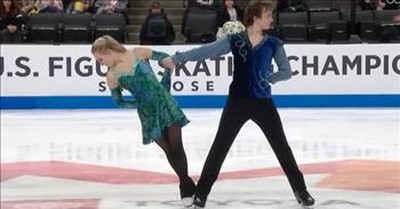 Figure Skating Couple Perform Riverdance On Ice Routine 