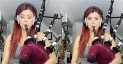 Talented Artist Performs ‘Freebird’ On the Bagpipes 