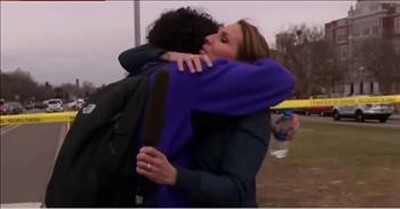 News Reporter Hugs Son During Live Broadcast After School Shooting 