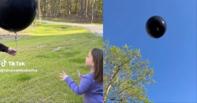 Big Sister Loses Balloon In Funny Gender Reveal Fail