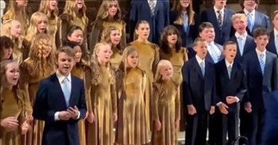 Children’s Choir Sings ‘You Say’ By Lauren Daigle In Cathedral 