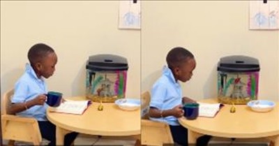 6-Year-Old’s Morning Routine Has The Whole Internet Smiling 