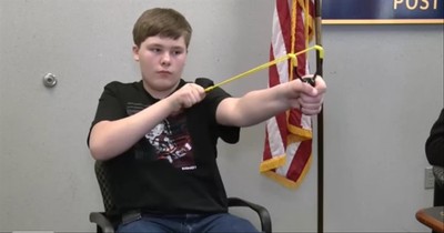13-Year-Old Hero Saves Sister From Attempted Kidnapper With Slingshot