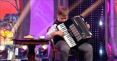 7-Year-Old Accordion Player Wows Crowd 