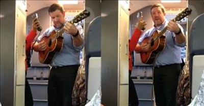 Flight Attendant Sings ‘Take Me Home, Country Roads’ During Flight Delay 