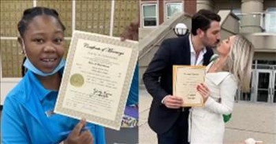 Couple Weds At UPS Store When They Were Left Without A Notary 