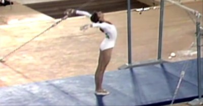 Gymnast Olga Korbut Performs Banned ‘Dead Loop’ At 1972 Olympics