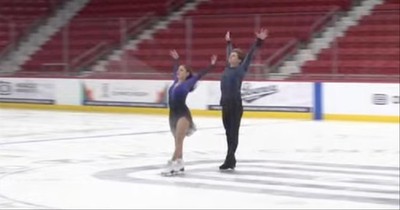 Ice Skating Duo Performs Mesmerizing Routine To ‘All By Myself’